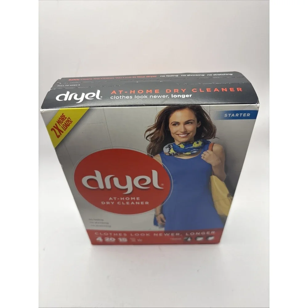 Dryel At Home Dry Cleaner Starter Kit New Sealed 4 Loads